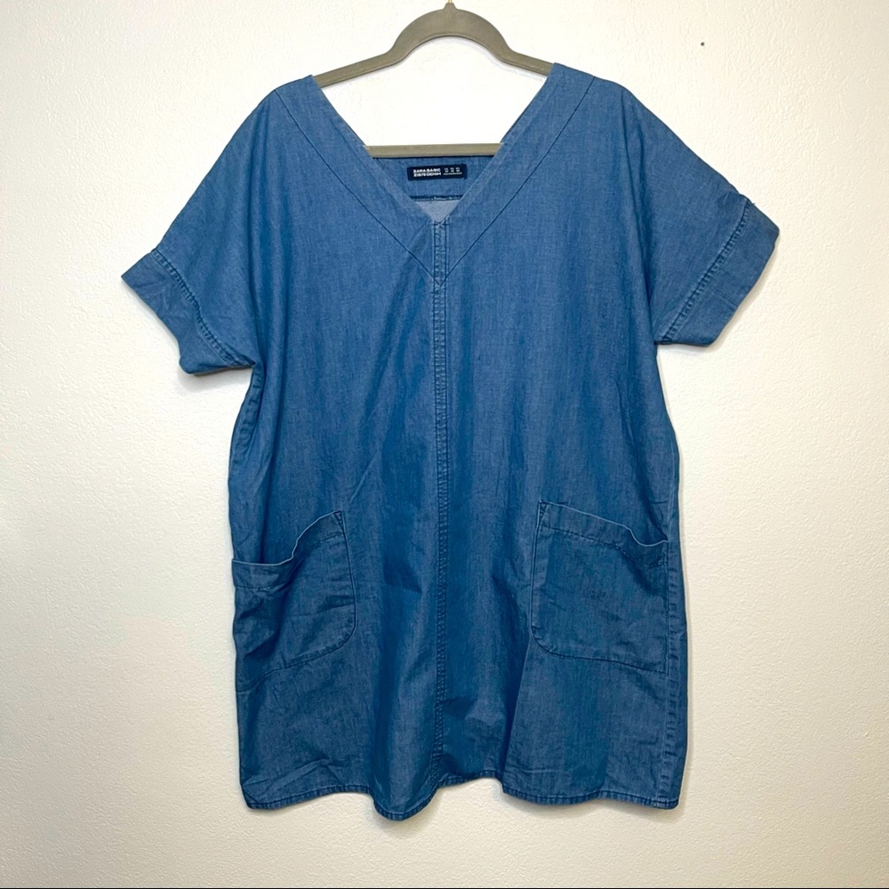 Zara Basic Denim Dress XS